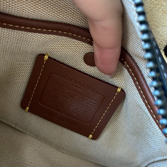 Coach Rogue 20 purse bag Black Pewter pebbled leather Basically New! 🏷️🖤 - Picture 8 of 15